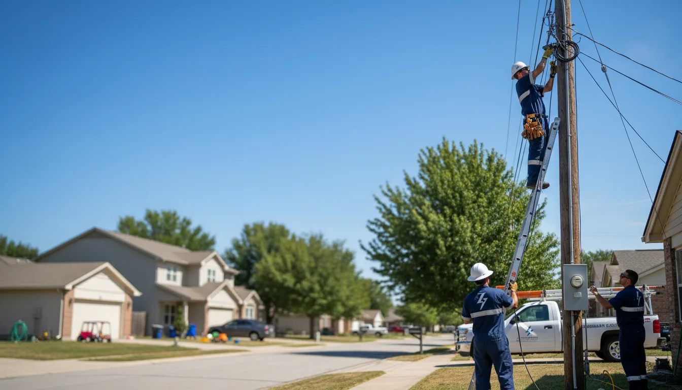 Residential electrician providing installation services in Iona, MN